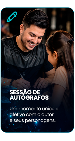 sessão de autógrafos com autor marcelo valencio